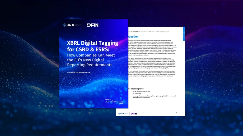 XBRL Digital Tagging for CSRD & ESRS – Unlock the Future of the EU’s New Reporting Requirements